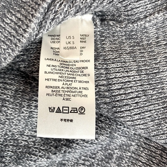 Free People Steel Grey Too Good Mock Neck Sweater Size S - Picture 6 of 7